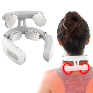 Portable 4 Heads Vibration Back Massager USB Rechargeable